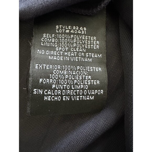 Betsy & Adam Women's Embroidered-Waist Sheath Party Maxi Dress Gown SilverNavy 2 - Picture 9 of 9